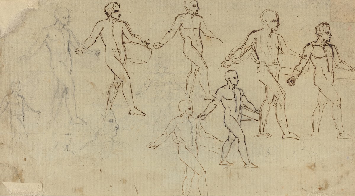 Studies of a Sower Illustration for Thomsons Seasons  c 1791