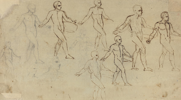 Studies of a Sower Illustration for Thomsons Seasons  c 1791