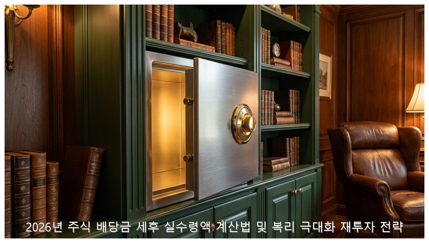 2026년 주식 배당금 세후 실수령액 계산법 및 복리 극대화 재투자 전략 핵심 안내 및 분석 인포그래픽 (4)
