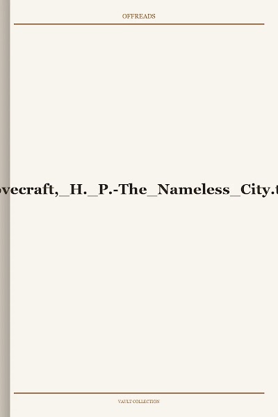 The Nameless City