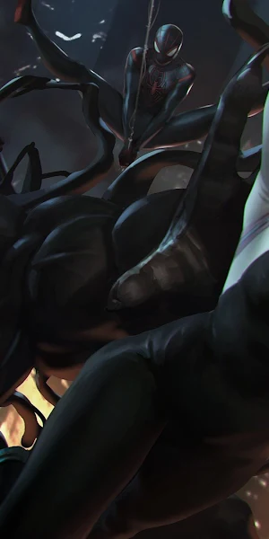 Fantasy Art, Spider Gwen, Spider-Man, Peter Parker, Miles Morales Full HD Wallpaper Background