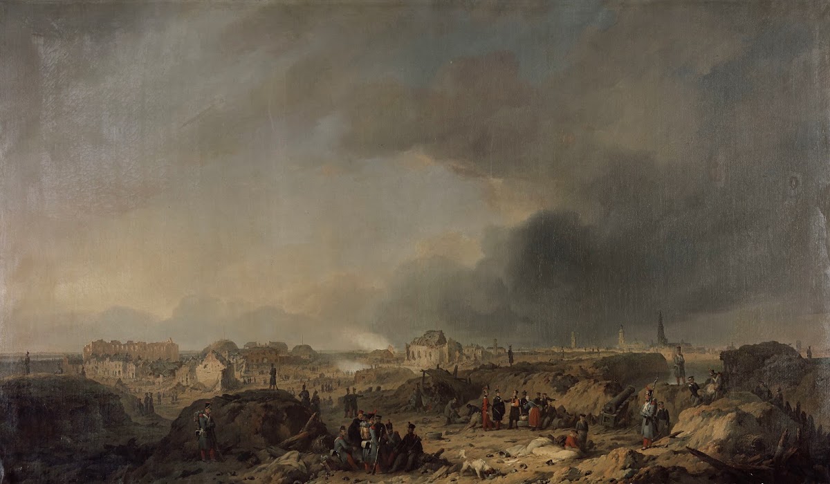 The Antwerp Castle after the Bombardement in 1832