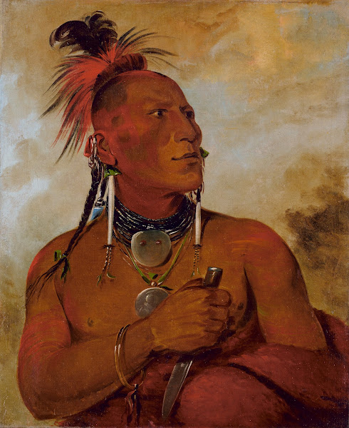 Meach O Shín Gaw Little White Bear a Distinguished Brave 1832