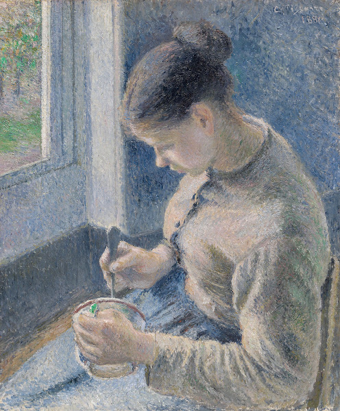 Young Peasant Having Her Coffee 1881