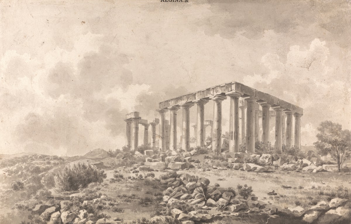 Temple of Jupiter Panhellenios at Aegina between 1764 and 1766