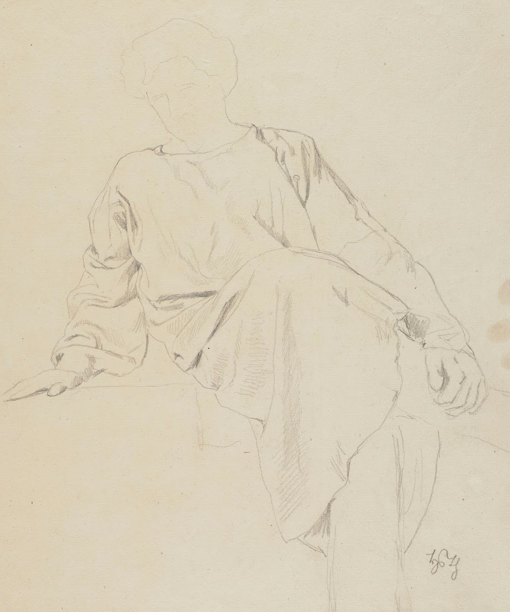 Study of the Figure of a Sitting Man in a Tunic 1865   1924