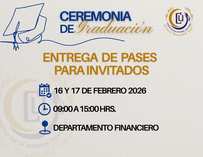 Entrega de pases - Ceremonia de Graduación