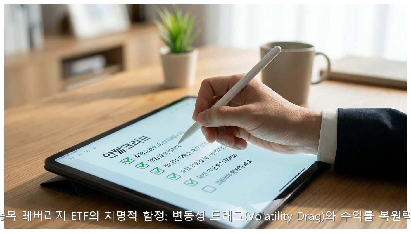 단일종목 레버리지 ETF의 치명적 함정: 변동성 드래그(Volatility Drag)와 수익률 복원력 분석 핵심 안내 및 분석 인포그래픽 (7)