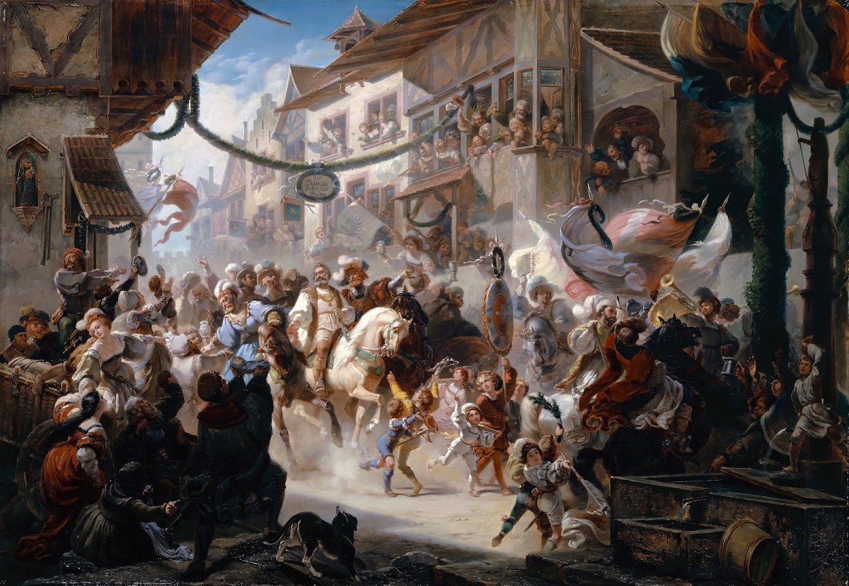 Entering Of The Federal Envoys In Basel 1855