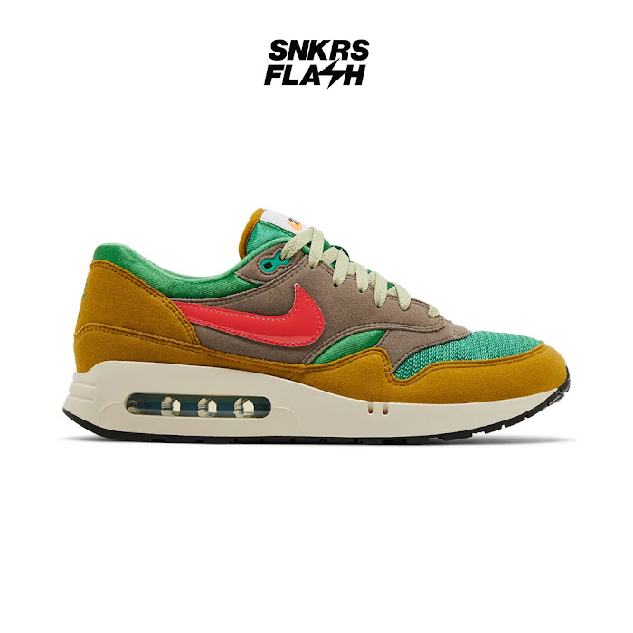 NIKE AIR MAX 1 86 PRM POWERWALL BRS GREEN EMBER - Size 38.5
