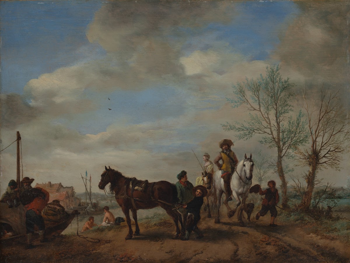 A Man and a Woman on Horseback ca 165354