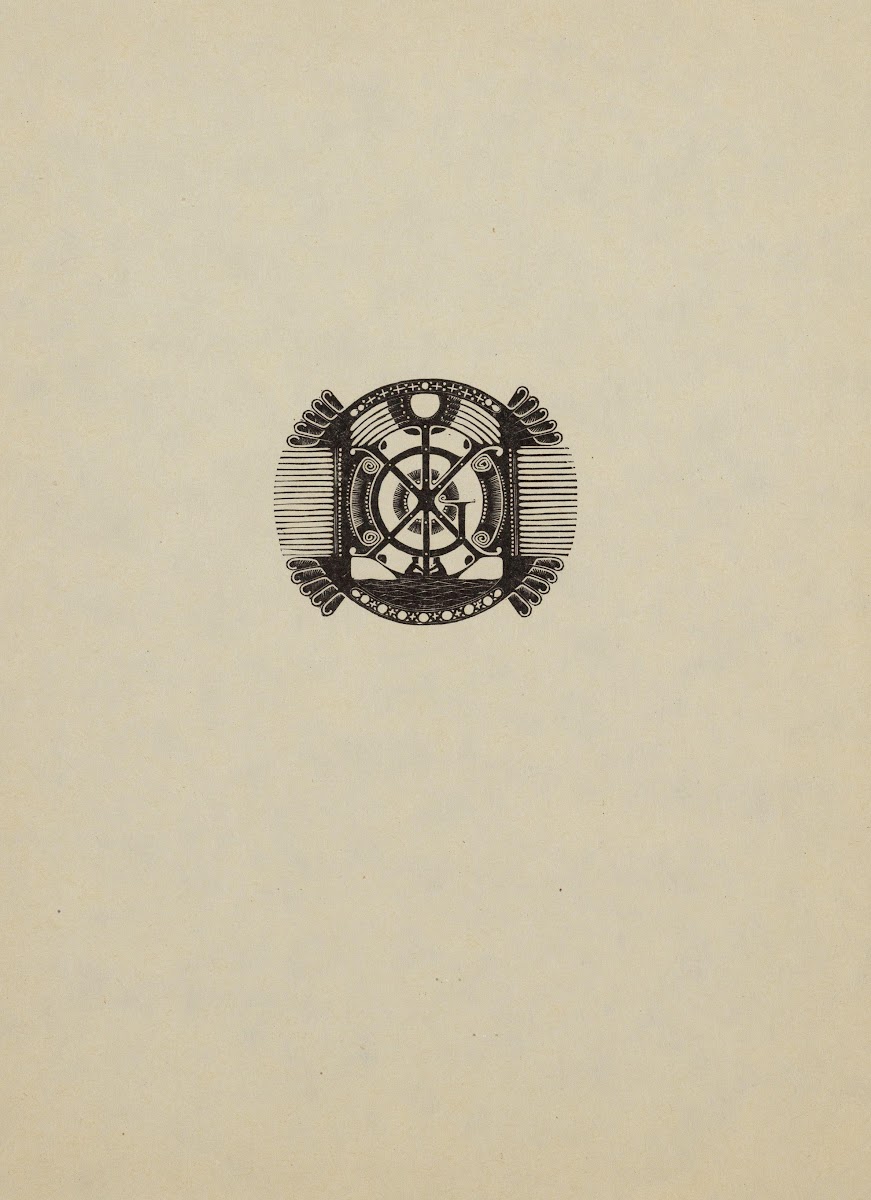 Vignet voor een huwelijks annoncekaart 1925