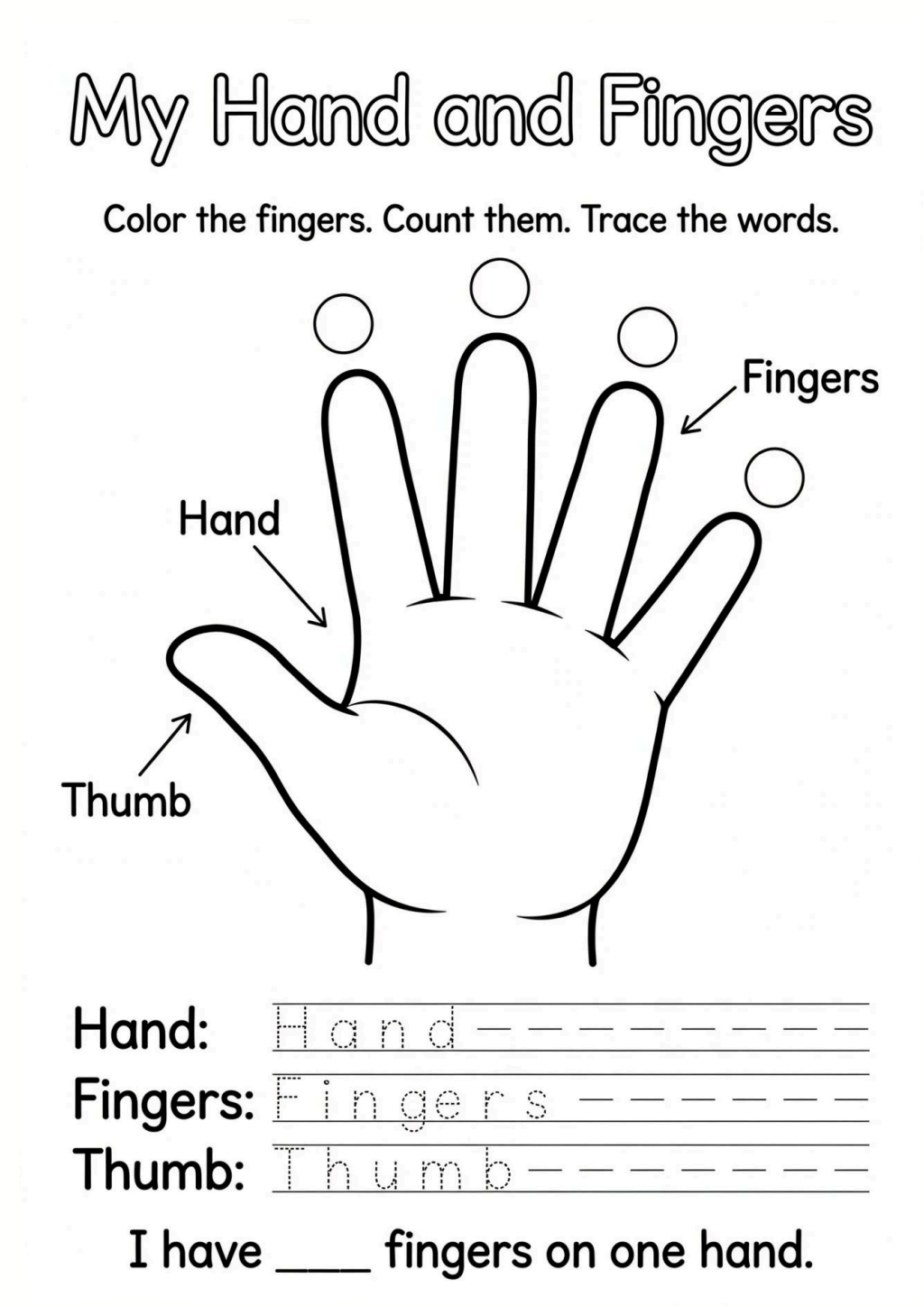 My Hand and Fingers