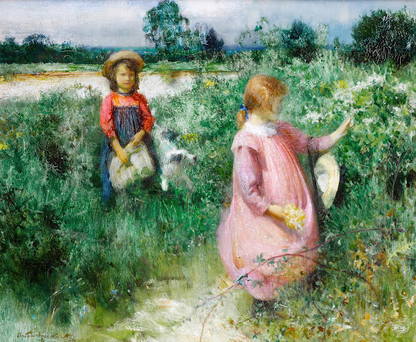 Picking wildflowers