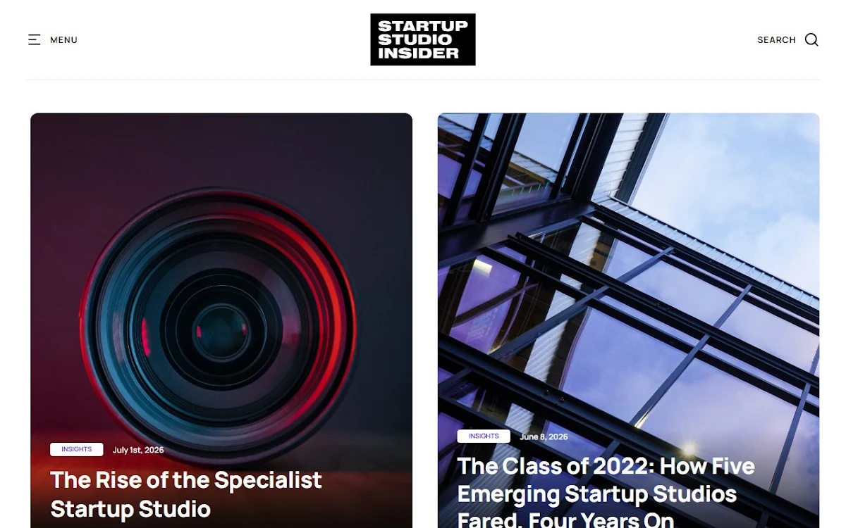 Captura de Startup Studio AI