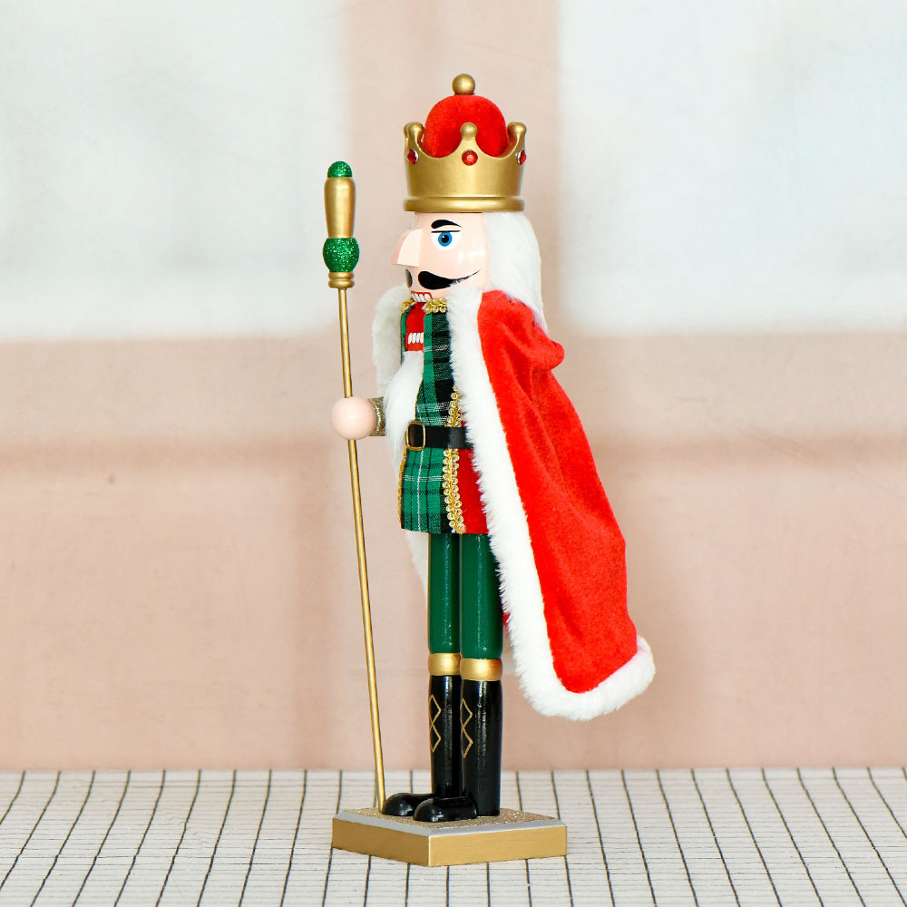 Nutcracker figure, King, 38 cm, Wood, hand-painted