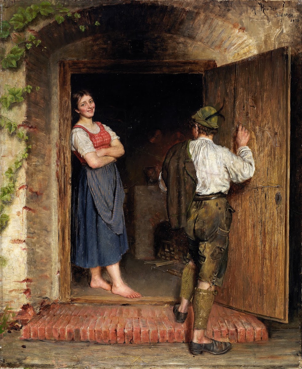 Drawing on Door 1887