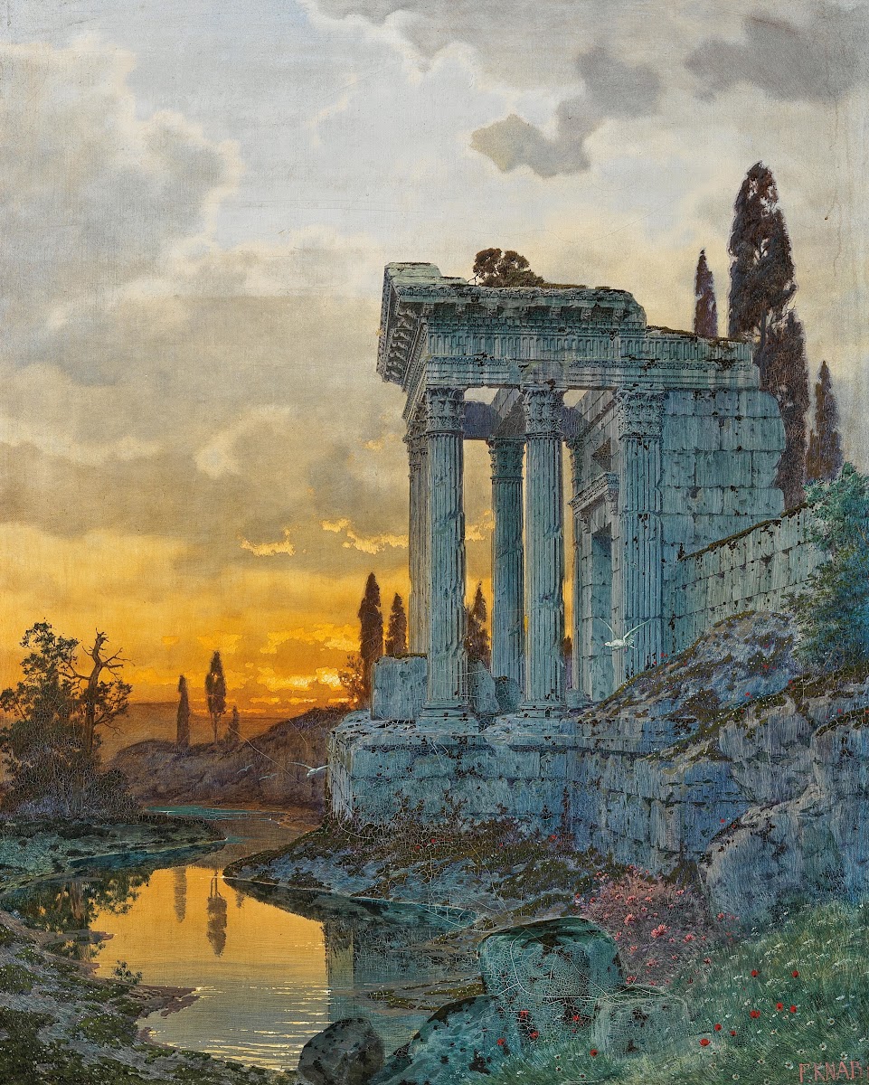 A Southern Landscape with Ruins of an Antique Temple
