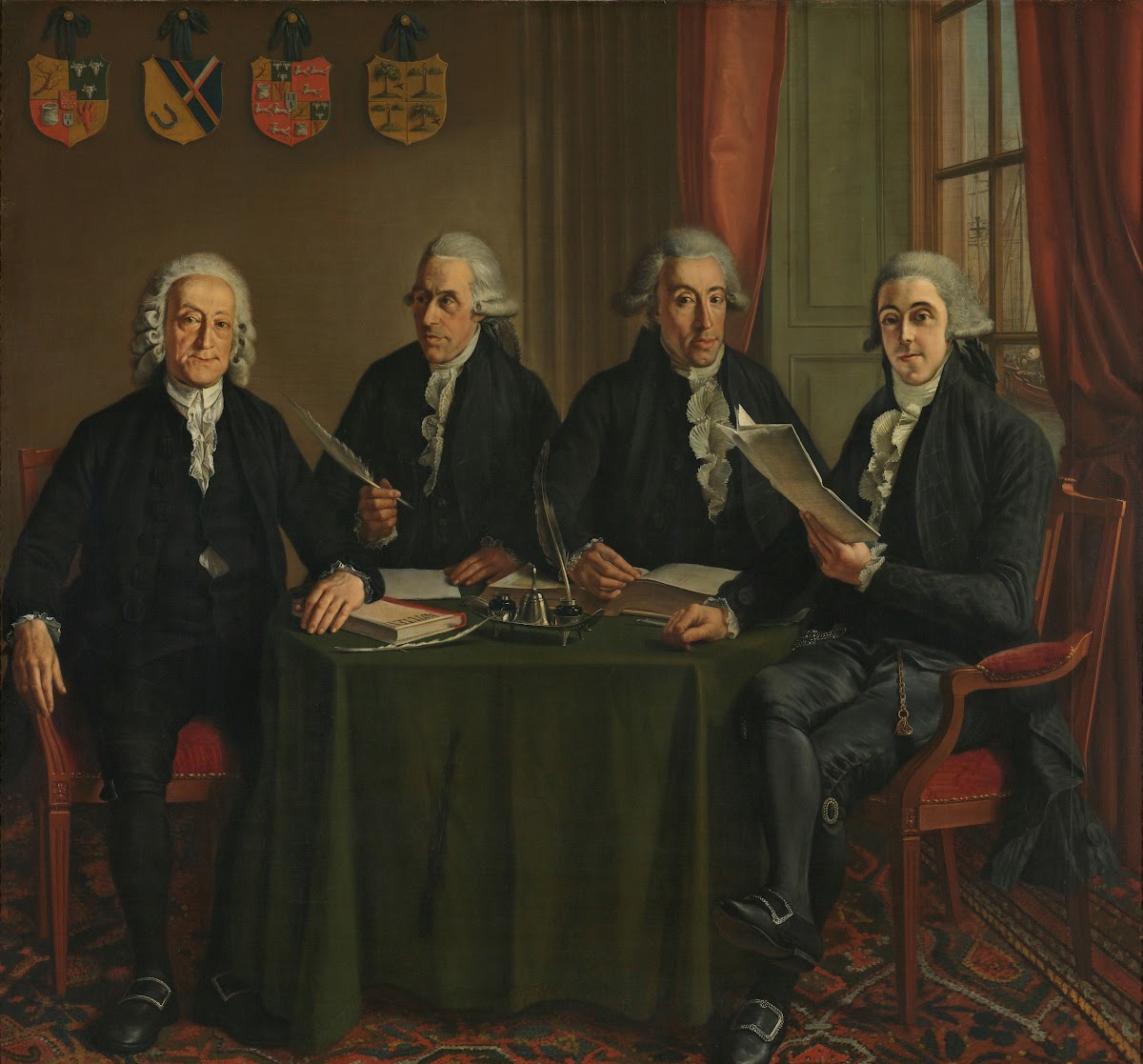 The Four Chief Commissioners of the Amsterdam Harbor Works 1791   1795
