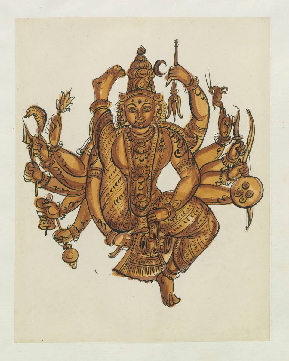 Paintings from the Chidambaram Shrine Pl102 1820 1830
