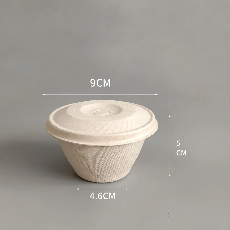 Disposable paper cup, flower shape, biodegradable