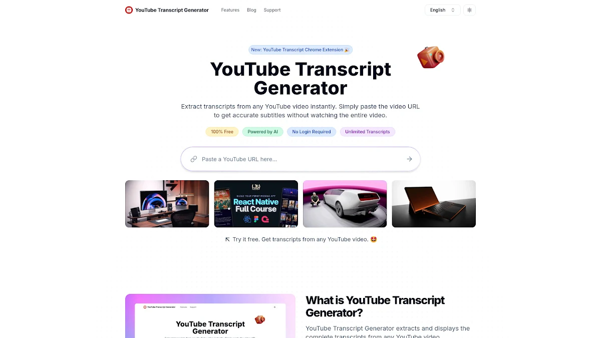 Captura de Transcript Generator