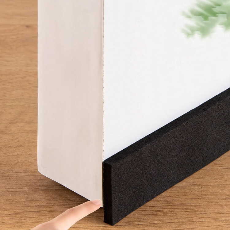 Self-adhesive sealing tape for door gaps