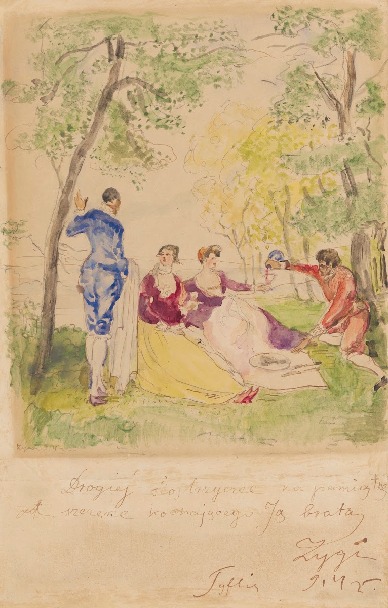 Breakfast on grass acc to Watteau 1914