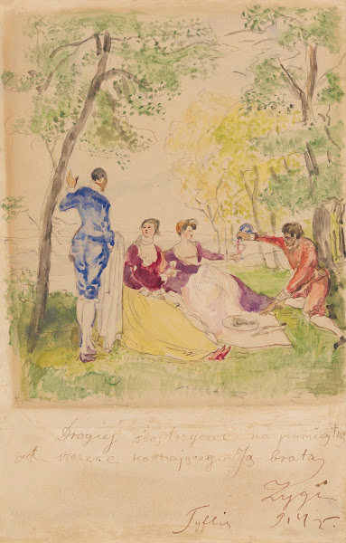 Breakfast on grass acc to Watteau 1914
