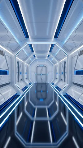 Monochromatic Hangar Corridor