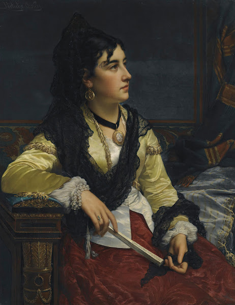 Girl with mantilla