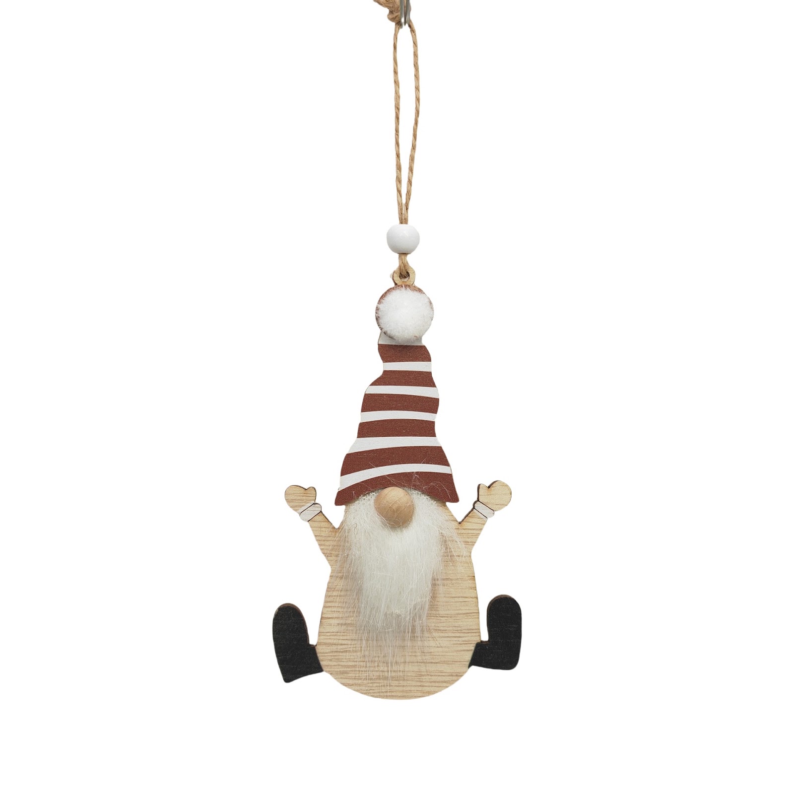 Holz-Weihnachtsanhänger Wichtel-Figuren