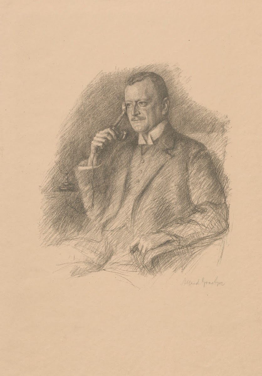 Herrenbildnis Reg Bauinspektor Graetzer 1910