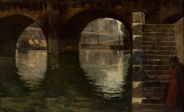 On the bank of River Seine 1904