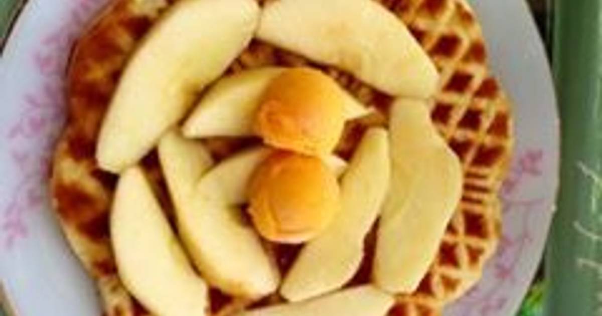 Apple Cinamon Waffles (Bánh táo hương quế)