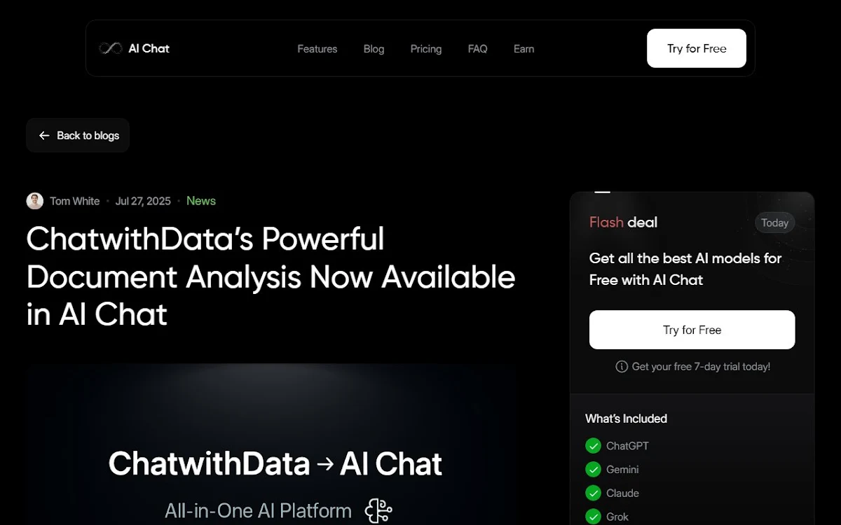 Captura de ChatwithData.ai