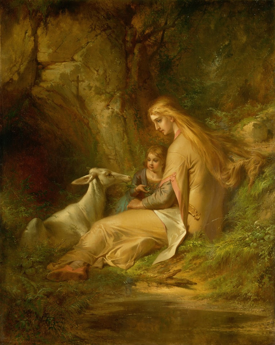 St Genevieve Of Brabant In The Forest 1860s