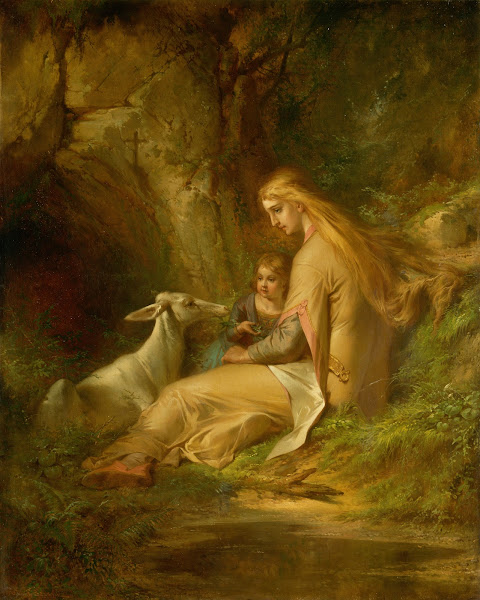 St Genevieve Of Brabant In The Forest 1860s