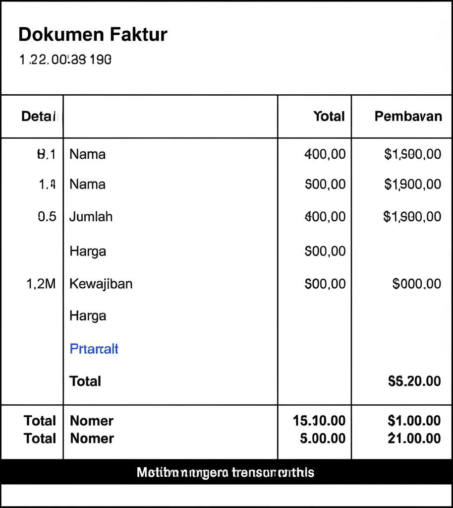 Pengertian Faktur Fungsi Komponen Jenis dan Contohnya  