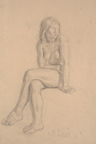 Siddende Eva 1909   1910