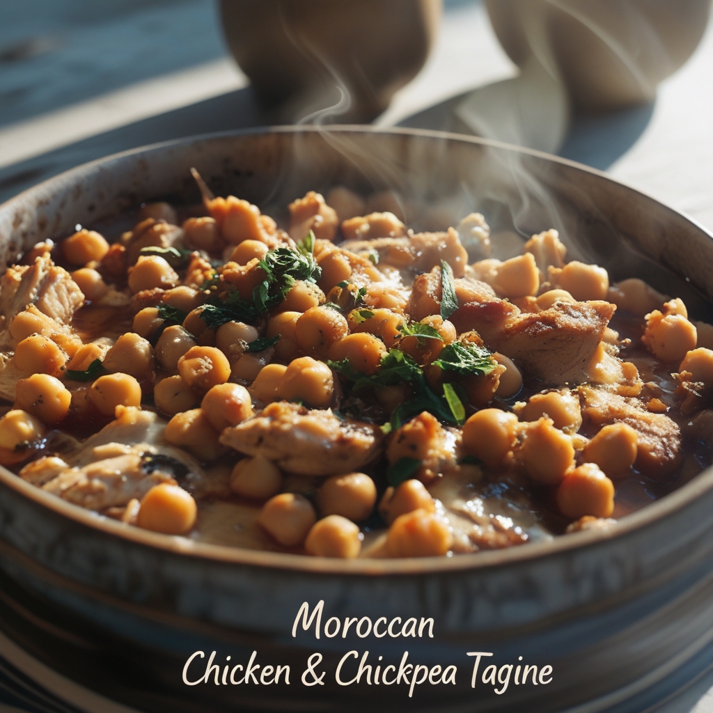 Quick Moroccan Chicken & Chickpea Tagine