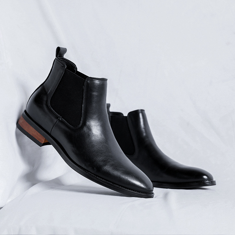 Herren-Chelsea-Stiefel, elegant, spitz zulaufend