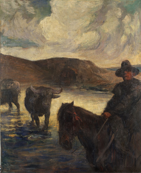 Cattle at the Ford ca 1902