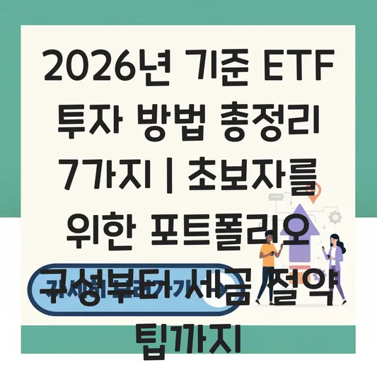 ETF 투자 방법 종류별 포트폴리오 구성 및 세금 정리 대표 이미지
