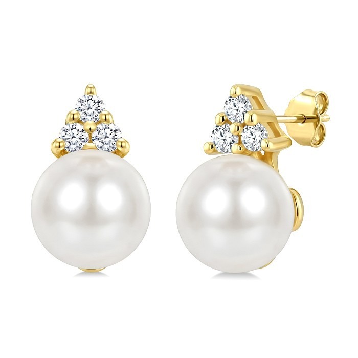 Pearl & Diamond Fashion Earrings 559C9DHFGERWPYG
