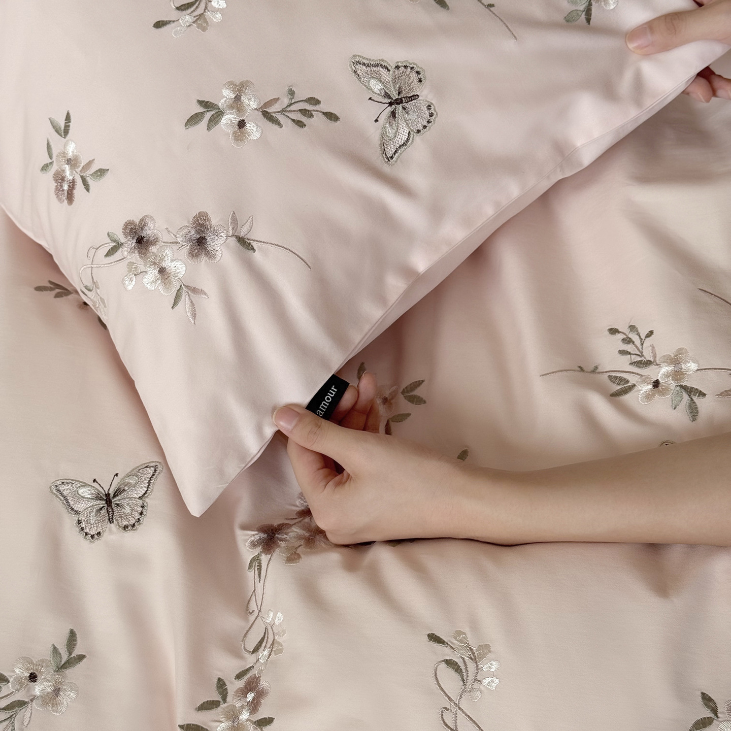 Cotton bedding set, 100s cotton, brushed