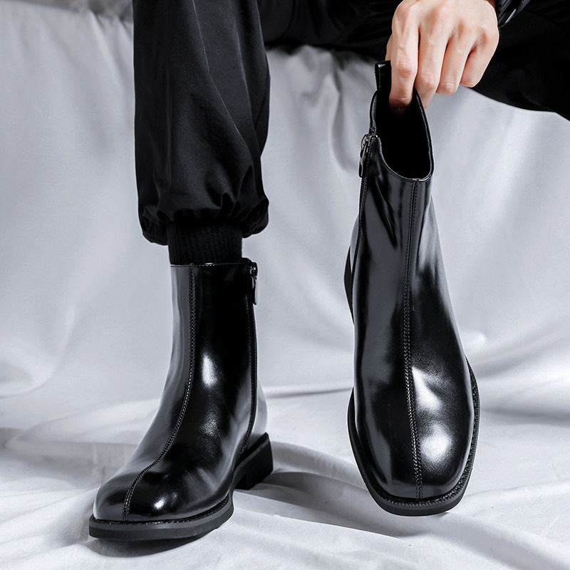 Men's Chelsea Boots, Zipper, 89757-R