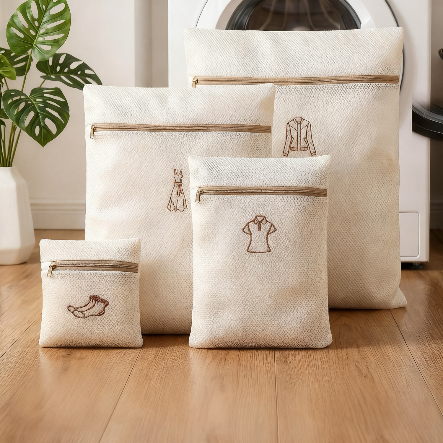 Laundry bag for washing machine, 3-layer
