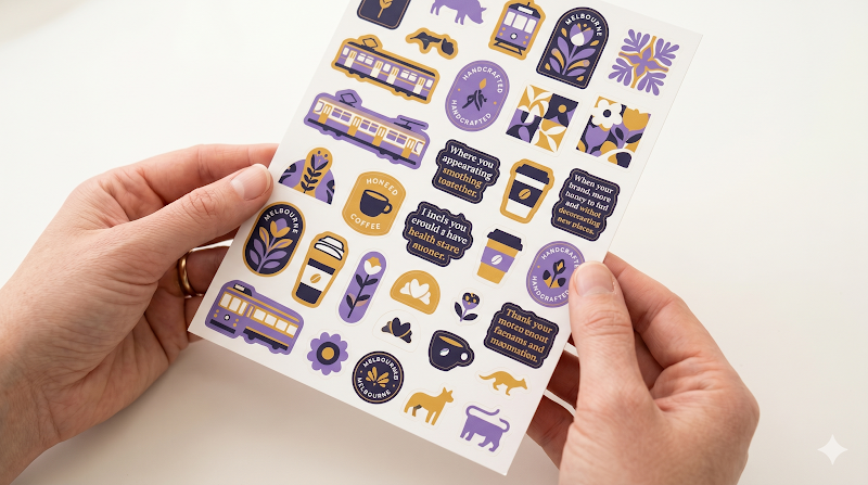 Custom sticker sheets printed by Sticky Sitch