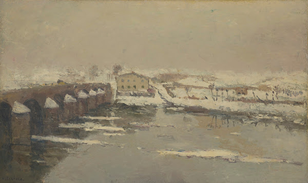 LHiver à Pont du Château 1884